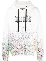 Haculla hoodie Smothered in Paint - Blanc