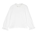 Zhoe & Tobiah blouse à bords en dentelle - Blanc