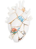 Seletti x Marcantonio Raimondi Malerba cœur en porcelaine Love In Bloom Kintsugi - Blanc