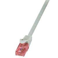 LogiLink CQ2072U RJ45 Netwerkkabel, patchkabel CAT 6 U/UTP 5.00 m Grijs Vlambestendig, Snagless 1 stuk(s)