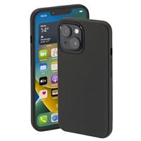 Hama Hoes voor Apple iPhone 14 Plus (telefoonhoes beschermt tegen stoten, krassen en vuil, beschermhoes maakt inductief opladen, zijdeachtig matte case van TPU met zachte binnenvoering) zwart