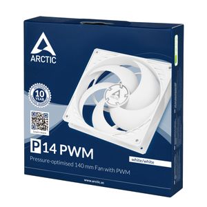 ARCTIC P14 PWM Computer behuizing Ventilator 14 cm Wit 1 stuk(s)