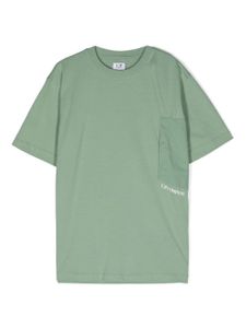 C.P. Company Kids t-shirt en coton à poche poitrine - Vert