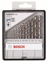 Bosch Accessoires 13-delige Robust Line metaalborenset HSS-G, 135° 1,5; 2; 2,5; 3; 3,2; 3,5; 4; 4,5; 4,8; 5; 5,5; 6; 6,5 mm, 135° 13st - 2607010538