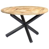 Eettafel rond 120x76 cm massief mangohout