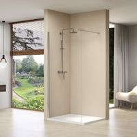 Inloopdouche Van Rijn ST01 80x200 cm Helder Glas 8 mm Met Stabilisatiestang Chroom