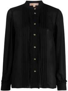 Michael Michael Kors ruffled buttoned shirt - Noir