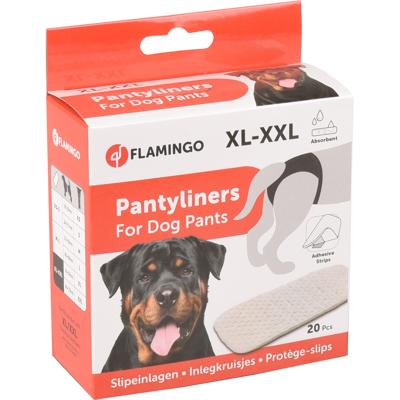 Inlegkruis voor Loopsheidbroekje XL - XXL - 20 stuks 12 x 6,5 x 0,3 cm Flamingo Wit