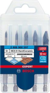 Bosch Accessoires Expert HardCeramic HEX-9 boorset 4/5/6/8/10 mm 5-delig - 1 stuk(s) - 2608900597