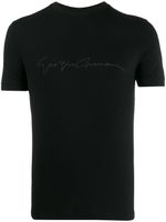 Giorgio Armani t-shirt à logo - Noir