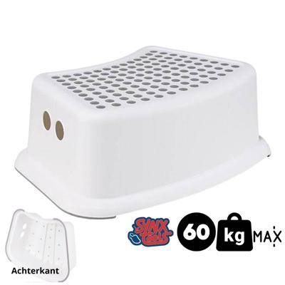 Synx Tools Kinderkrukje / Opstapje Wit Grijs - Keuken/badkamer krukjes/opstapjes - voor kinderen - Toilettrainer