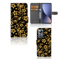 Xiaomi 12 Pro Hoesje Gouden Bloemen