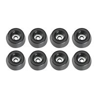 Adam Hall Hardware 4903 M8 AH - set van 8 rubberen voetjes 20 x 9 mm zwart in zak