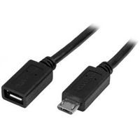 StarTech.com Micro-USB verlengkabel 0,5 m M/F Micro USB kabel 50cm - thumbnail