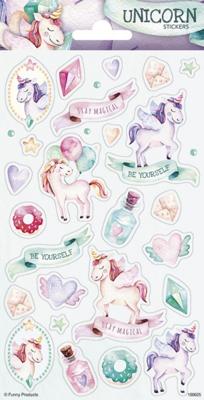 Haza Original stickerset Unicorn roze/groen Haza Original stickerset Unicorn roze/groen