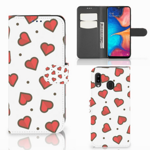 Samsung Galaxy A30 Telefoon Hoesje Hearts