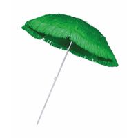 Rieten strand parasol groen