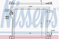 Nissens 940338 Condensator, airconditioning