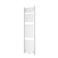 Vipera Kanza enkele handdoekradiator 50 x 180 cm elektrische verwarming mat wit zij- en middenaansluiting 814W, weerstand inbegrepen