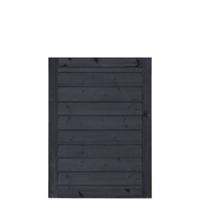 Zwart Houten Stapelrabat Tuinpoort Klink 100 x 125 CM