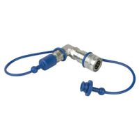 Showtec CO2 90° connector (3/8" Q-Lock koppelingen)