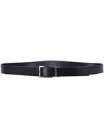 Emporio Armani ceinture en cuir à boucle - Noir