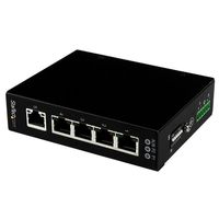 StarTech.com 5-poorts onbeheerde industriële gigabit Ethernet switch op een DIN-rail / wand monteerbaar - thumbnail