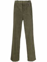 Helmut Lang pantalon droit en velours côtelé - Vert - thumbnail