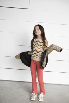 Like Flo Meisjes flair broek sweat - Blush