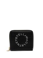 Stella McCartney portefeuille zippé à logo imprimé - Noir