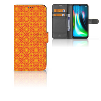 Motorola Moto G9 Play | E7 Plus Telefoon Hoesje Batik Oranje