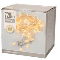 Kerstverlichting transparant 720 warm witte lampjes buiten 5400 cm   - - thumbnail