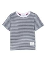 Thom Browne Kids Gestreept T-shirt - Blauw