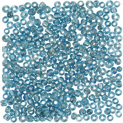 Creotime Rocailles glans turquois 3 mm 25gr Creotime Rocailles glans turquois 3 mm 25gr