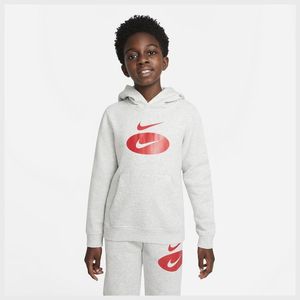 Nike Hoodie NSW Core - Grijs/Rood Kids