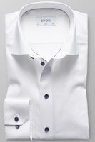 ETON Slim Fit Overhemd wit, Effen