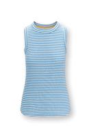 Pip Studio Trinity Top Mouwloos Little Sumo Stripe Blauw XXL