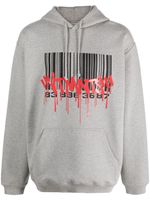 VTMNTS hoodie en coton à imprimé graphique - Gris