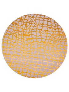 Louis de Poortere - Rond vloerkleed Dedalo Mad Men 9205 Yellow Scarab - 240 rond