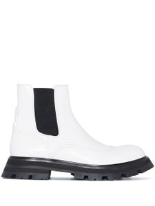 Alexander McQueen bottines chelsea Wander en cuir - Blanc