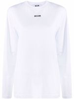 MSGM t-shirt à logo imprimé - Blanc