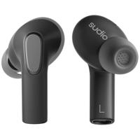 Sudio E3 In Ear headset Bluetooth Stereo Zwart Noise Cancelling Headset, Oplaadbox, Touchbesturing - thumbnail