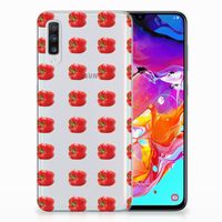 Samsung Galaxy A70 Siliconen Case Paprika Red