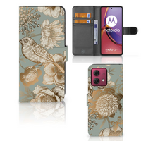 Hoesje voor Motorola Moto G84 Vintage Bird Flowers - thumbnail