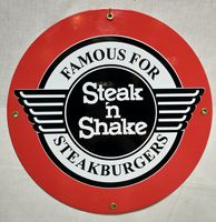 Steak &apos;N Shake Emaille bord 12" / 30 cm - thumbnail