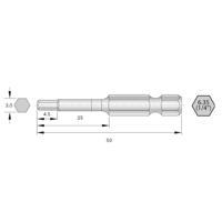 Bernstein Tools for Electronics 6-HX30-50 Bitset HRC-staal Hooggelegeerd E 6.3 6 stuk(s)