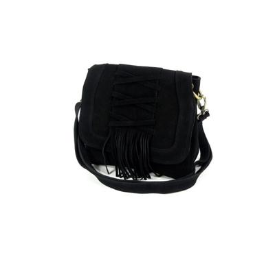 Handgemaakte schoudertas KYOTO BAG zwart