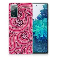 Samsung Galaxy S20 FE Hoesje maken Swirl Pink - thumbnail