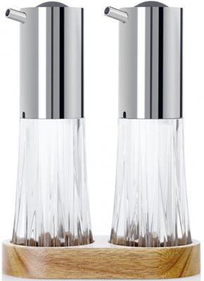 Adhoc olie of azijn dispenser Chrystal 18 cm RVS zilver Adhoc olie of azijn dispenser Chrystal 18 cm RVS zilver