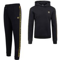 Cruyff Xicota Brand Hoodie Trainingspak Kids Zwart Goud - thumbnail